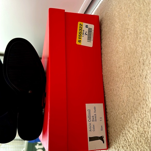 WISHBONE - Over Knee High Tall Block suede boots - Picture 5 of 5